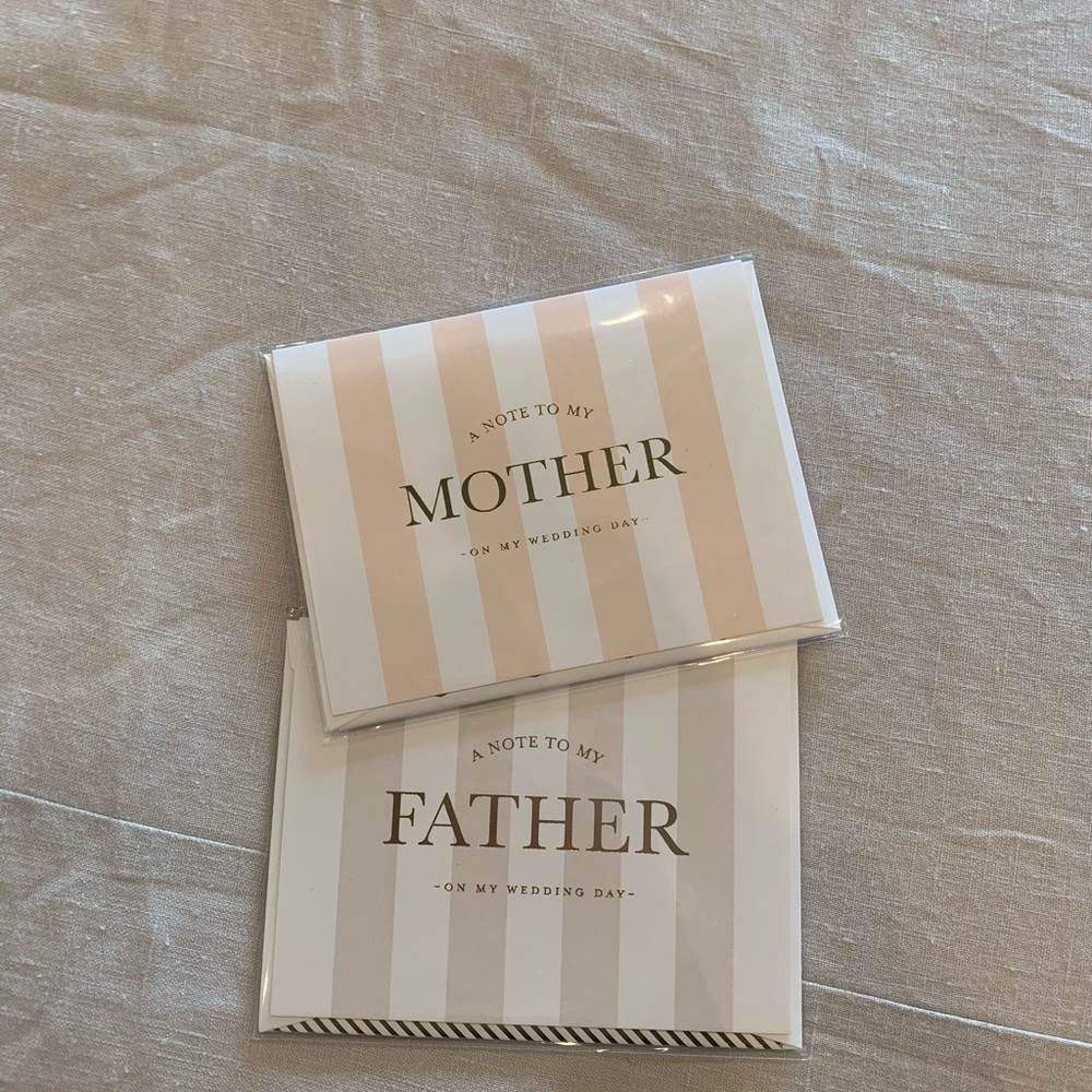Bridal Thank You Cards to Parents